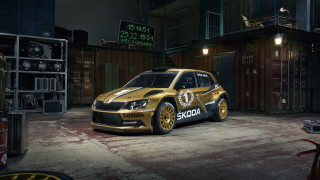 Gold car garage storage containers - the side of the car free wallpaper