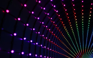Tunnel lights hologram glowing cape - the end free wallpaper for desktop