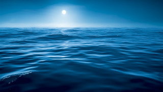 Ocean moonlight blue sky beach - blue sky above free wallpaper for desktop