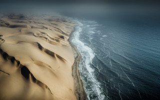 Sand dunes ocean waves beach - wave free wallpaper for desktop