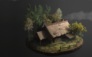 Small house island cedric seaut - a small island free wallpaper