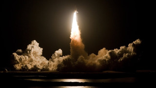 Rocket launch night sky clouds 2 - the night sky free wallpaper