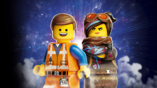 Lego man woman space stars - free space wallpaper for desktop