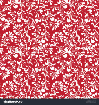 Red white floral pattern white - floral pattern free wallpaper