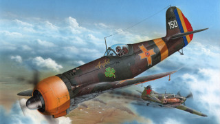 Airplanes shamrock clouds photorealism airbrush - the side of the plane free wallpaper