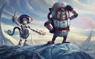 Couple cartoon characters mountain shaking - a couple of cartoon characters free wallpaper