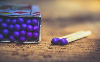 Purple balls pencil wooden stick - a pencil free wallpaper