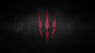 Red black demon logo 3d - dark background free wallpaper for desktop