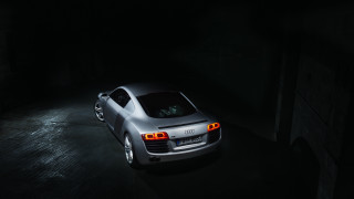 Car parked dark spot lights - the hood free wallpaper