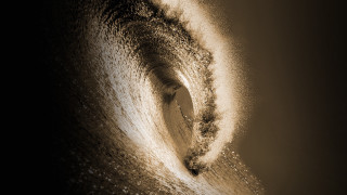 Wave crashing ocean beach night - adobe lightroom free wallpaper