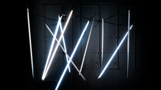Neon lights wall dark abstract - cerith wyn evans free wallpaper