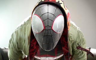Spiderman greenjacket hoodie digitalart katana - a green jacket free wallpaper