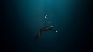 Floating bubble circle underwater digital - sense of depth free wallpaper for desktop