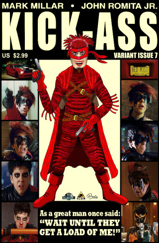 Man red costume knife poster - adam rex free wallpaper for mobile