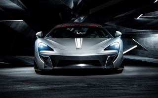 White sports car dark tunnel - a dark tunnel free wallpaper