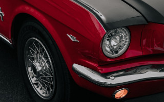 Red mustang black stripe brake - a red mustang mustang free wallpaper