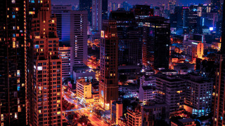 Cityscape night tokyo tiltshift skyline - traffic free wallpaper