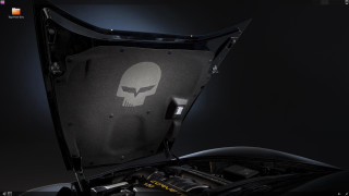Car skull hood open cobra - extreme free wallpaper