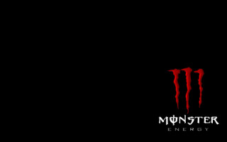 Monster logo black background red - a monster logo free wallpaper