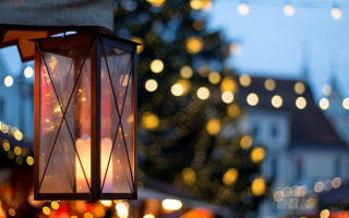 Lantern festival bokeh glow night - a lantern free wallpaper