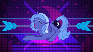 Cartoon woman ponytail blue purple - a blue tail free wallpaper