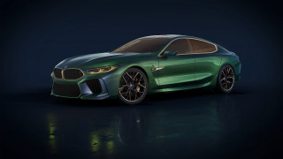 Green car dark room black - a green car free wallpaper