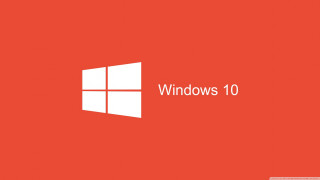 Red windows10 logo background image - the middle of the image free wallpaper