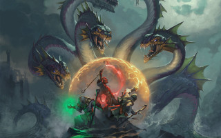 Dragon battle giantfire heroic fantasy - donato giancola free wallpaper