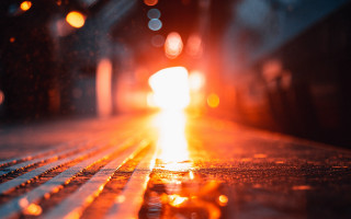 Street car night lights bokeh - andrew geddes free wallpaper