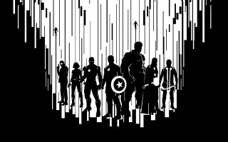 Pop art marvel silhouette girls - marvel free wallpaper