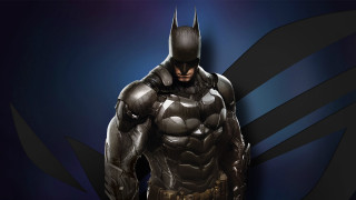 Batman blue background glowing armor - a batman symbol free wallpaper