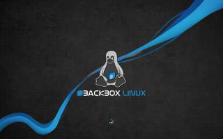 Black background blue white logo 3 - free neon wallpaper for desktop