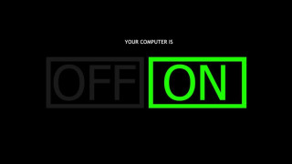 Black background green black logo - screenshot free wallpaper for desktop