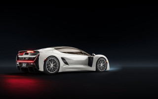 White sports car red light 10 - side profile free wallpaper