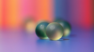 Green eggs closeup blurry background - chromatic aberration free wallpaper