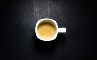Coffee black table spoon minimalist - a black table free wallpaper