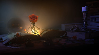 Rose book light candle gothic - fantasy magic free wallpaper for desktop