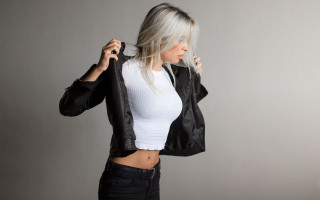 Anna katharina white hair neo - black jacket free wallpaper