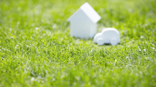 White houses tilt shift nature - the grass together free wallpaper