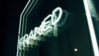 Neon mirror night ultrafinedetail typographic - a wall in a room free wallpaper
