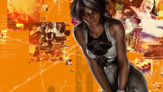 Woman holding tennis racquet court - a tennis racquet free wallpaper