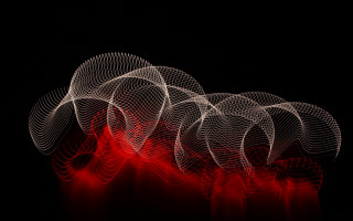 Red white abstract circles light - chris friel free wallpaper