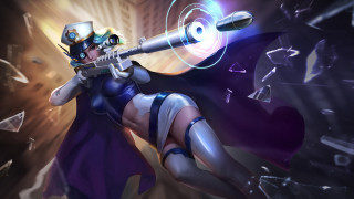 Futuristic darkskinned woman gun cape - her hand and a gun free wallpaper