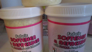 Two jars white powder counter - frances jetter free wallpaper