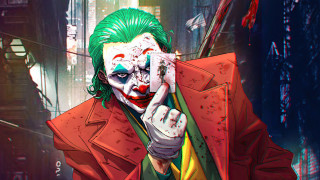 Joker cellphone serious blood clown - his ear free wallpaper