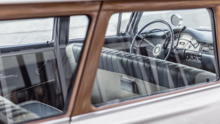 Car steeringwheel dashboard window dashboardlight - retrofuturism free wallpaper