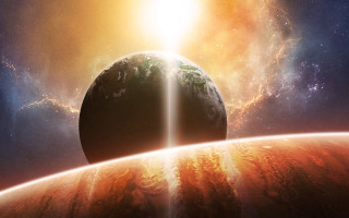 Earth space aurora milkyway starfield - a view of the earth free wallpaper