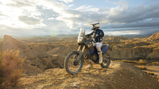 Dirtbike hill mountains clouds panfuturism - eva gonzalès free wallpaper