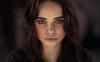 Elina karimova freckled hair blue 2 - hair free wallpaper
