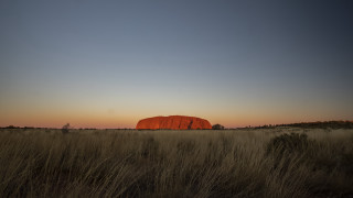 Large rock field sunset australian - tall grass free wallpaper for desktop